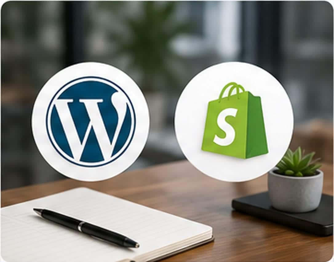WordPress vs Shopify comparison for small business websites