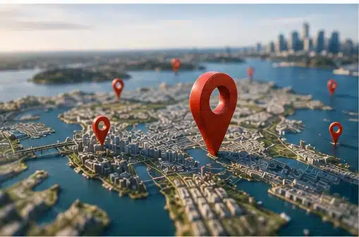 Local SEO services targeting Sydney business locations