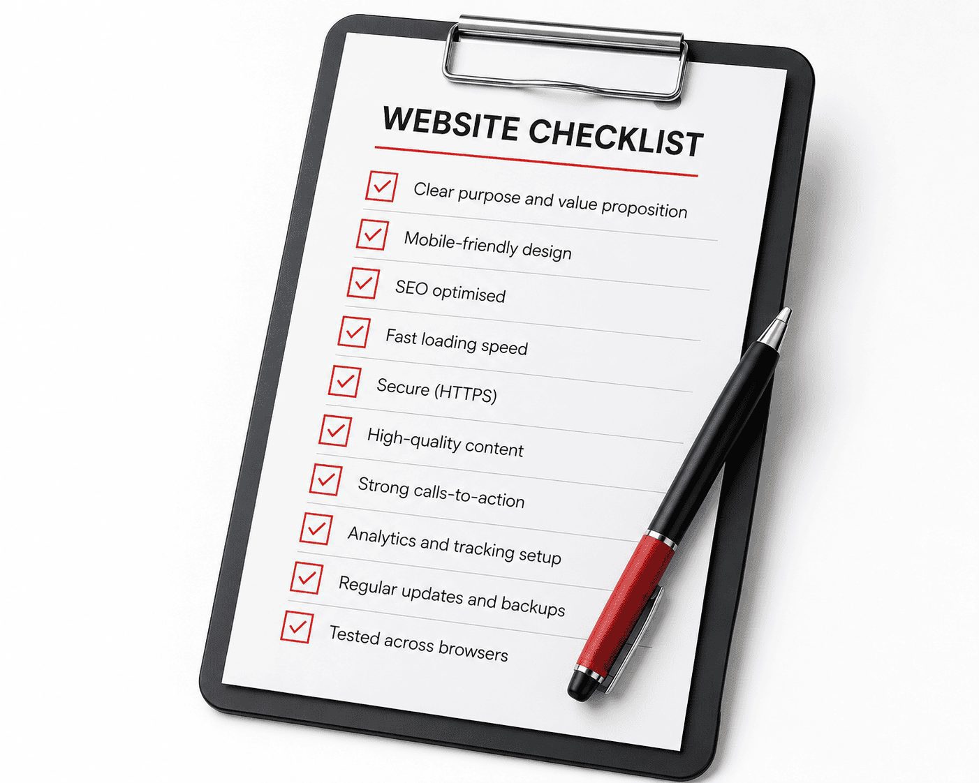Australian small business website checklist