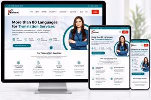 Kalimat Translation Website Mockup