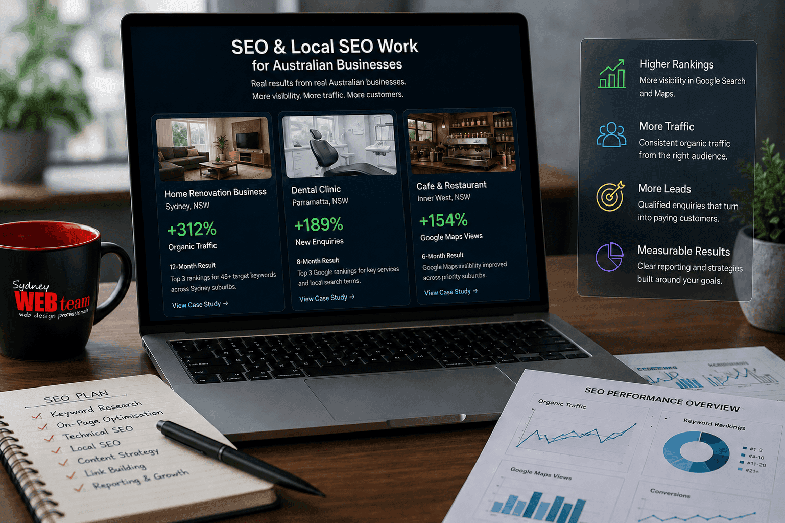 SEO & Local SEO Work for Australian Businesses