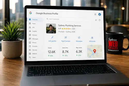 Sydney local business website supporting Local SEO and Google Business Profile visibility