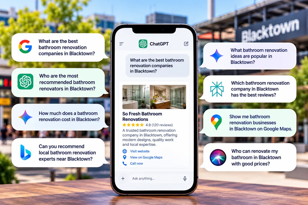Questions Blacktown customers ask Google and AI assistants about local businesses