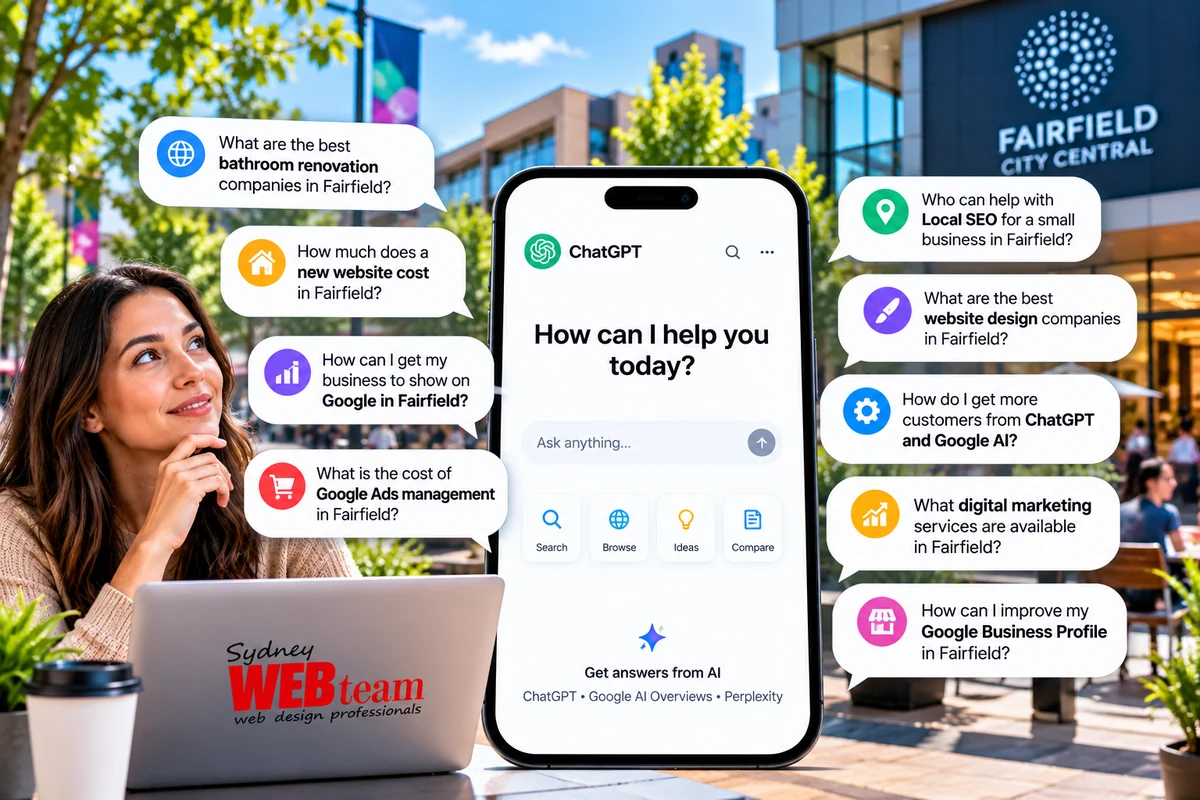 Questions Fairfield customers ask Google and AI assistants about local businesses
