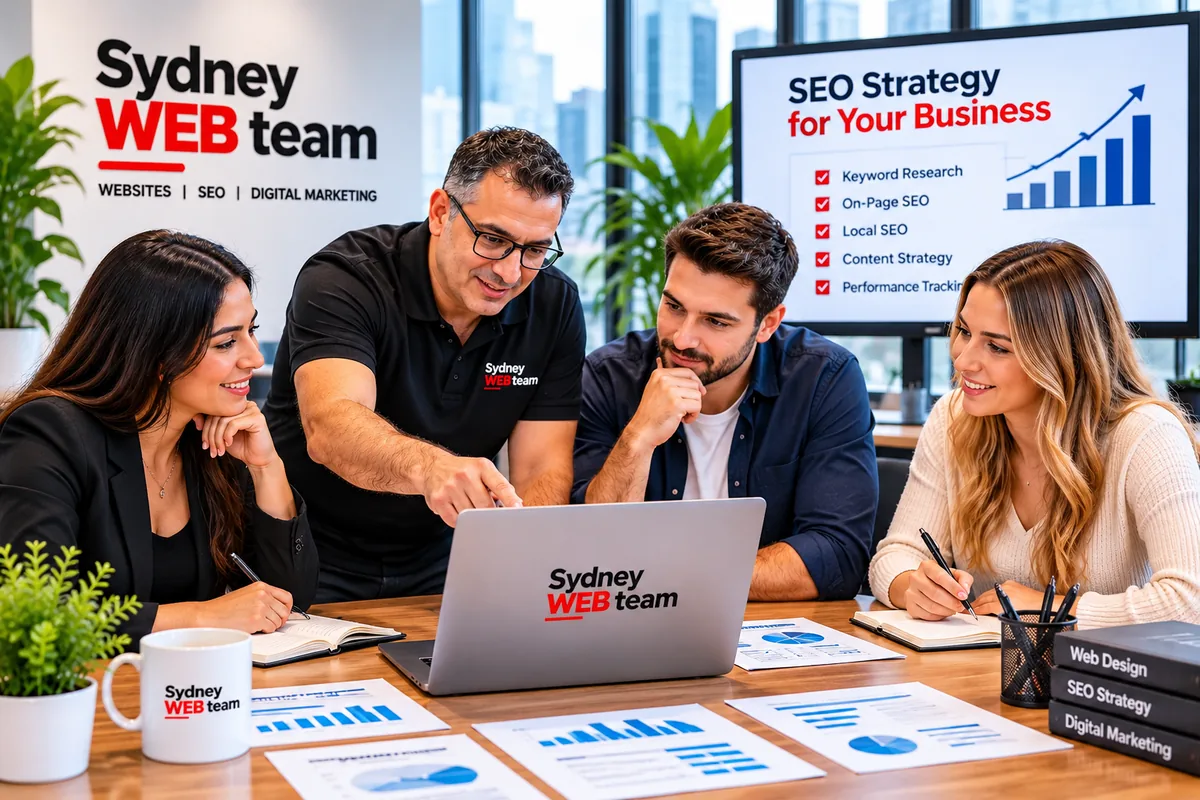 Sydney WEB team planning an SEO and web design strategy